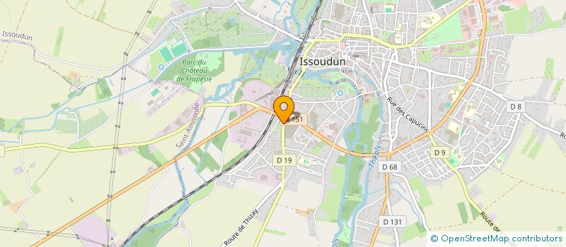 localisation de l'entreprise MUTUELLE D ENTREPRISE PERS USINES SICMA à ISSOUDUN