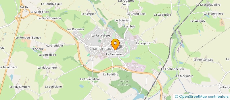 localisation de l'entreprise MUTUELLE DE CHAMBRETAUD à CHANVERRIE
