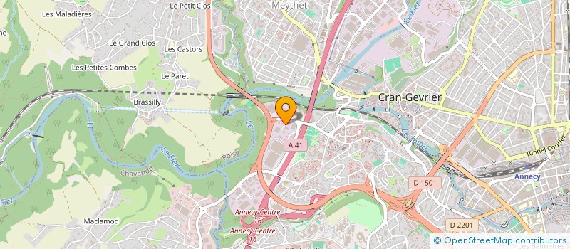 localisation de l'entreprise MUTUELLE DE FRANCE UNIE à ANNECY