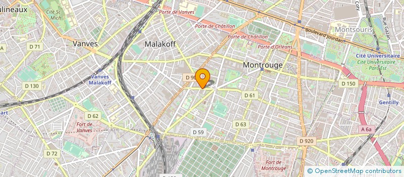 localisation de l'entreprise MUTUELLE DE L'INSEE à MONTROUGE