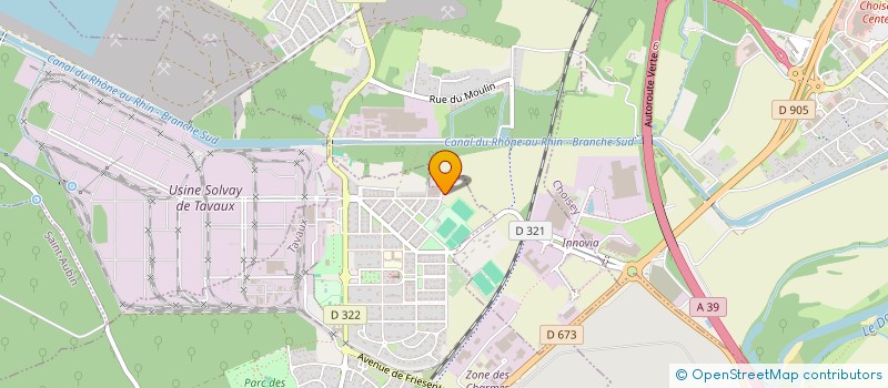 localisation de l'entreprise MUTUELLE DE L'UES SOLVAY TAVAUX  TAVAUX