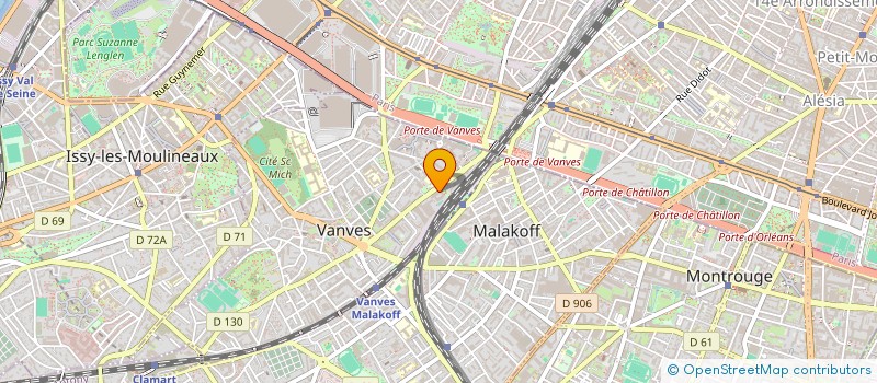 localisation de l'entreprise MUTUELLE DE LA COMMUNIC ET AUDIOVISUEL à VANVES