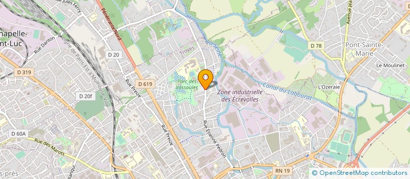 localisation de l'entreprise MUTUELLE DE LA CPAM DE L'AUBE à TROYES