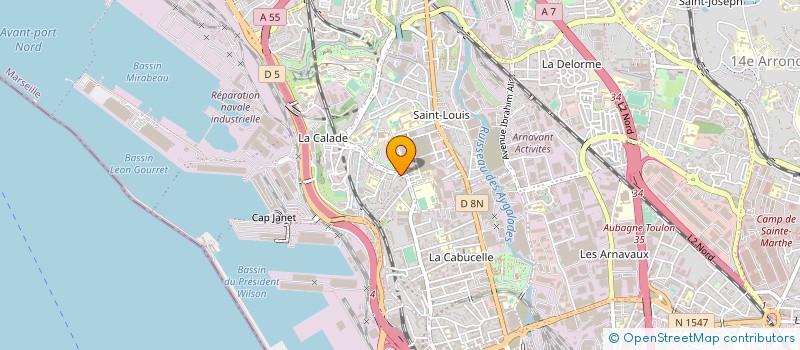 localisation de l'entreprise MUTUELLE DE LA REPARATION NAVALE à MARSEILLE