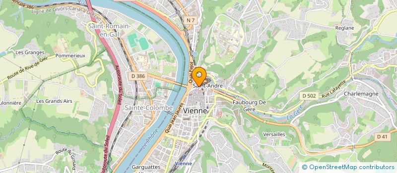localisation de l'entreprise MUTUELLE DE LA VALLEE DU RHONE à VIENNE