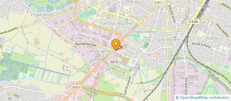 localisation de l'entreprise MUTUELLE DE PREVOYANCE DU PERSONNEL MACIF à NIORT