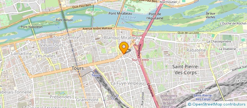 localisation de l'entreprise MUTUELLE DE RETRAITE DES A.C. ET V.G. à TOURS