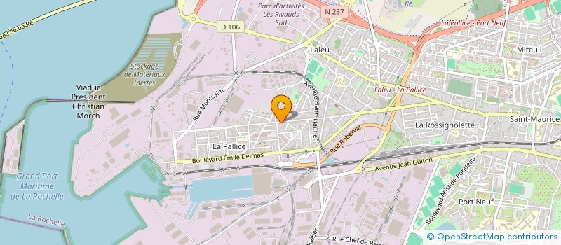 localisation de l'entreprise MUTUELLE DEPARTEMENTALE ET INTERDEPART.. à LA ROCHELLE