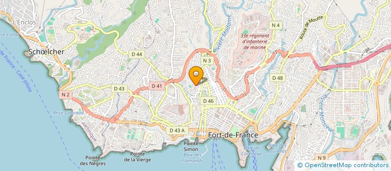 localisation de l'entreprise MUTUELLE DES FONCTIONNAIRES ET ASSOCIES à FORT-DE-FRANCE