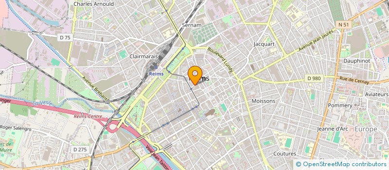 localisation de l'entreprise MUTUELLE DES GALERIES REMOISES à REIMS