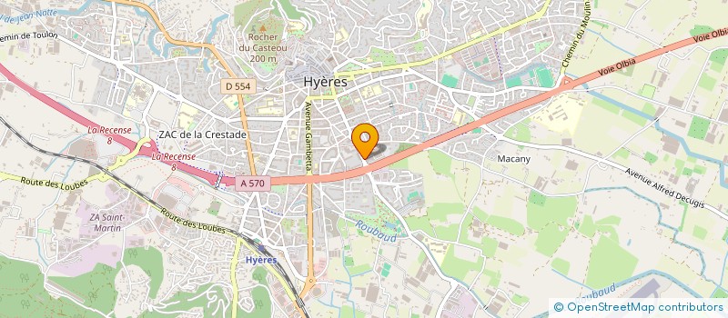 localisation de l'entreprise MUTUELLE DES ILES D'OR  HYERES