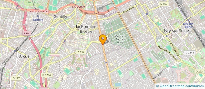 localisation de l'entreprise MUTUELLE DES SAPEURS POMPIERS DE PARIS à LE KREMLIN-BICETRE