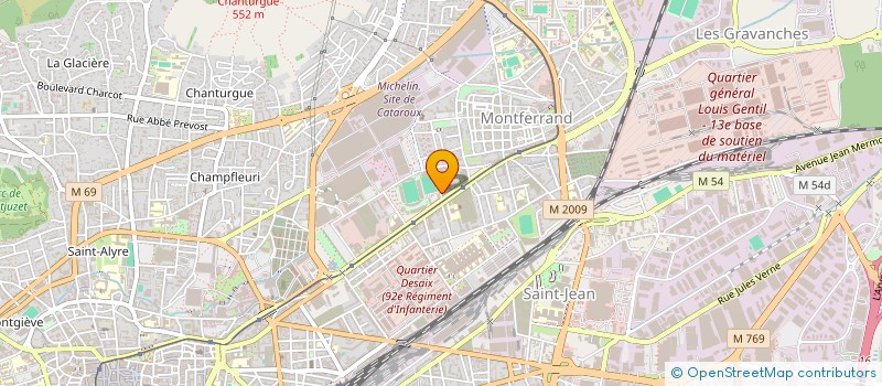 localisation de l'entreprise MUTUELLE DU CHU HOPITAUX DU PUY DE DOME  CLERMONT-FERRAND