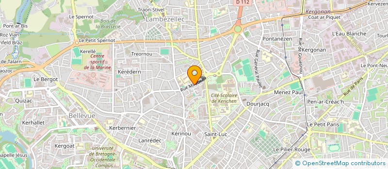 localisation de l'entreprise MUTUELLE DU GROUPE ARKEA à BREST