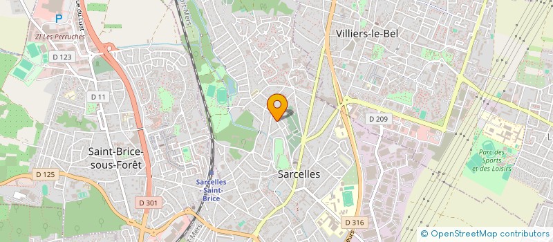 localisation de l'entreprise MUTUELLE DU PAYS DE FRANCE à SARCELLES