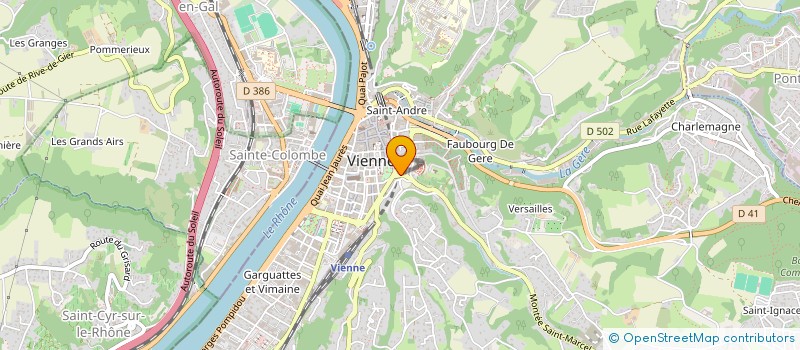 localisation de l'entreprise MUTUELLE DU PERSONNEL CAF DE VIENNE  VIENNE