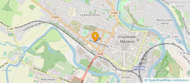 localisation de l'entreprise MUTUELLE ELEVES ACCIDENTS ARDENNES  CHARLEVILLE-MEZIERES