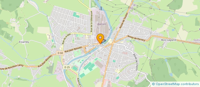 localisation de l'entreprise MUTUELLE ENTREPRISE UGINE GUEUGNON N341  GUEUGNON