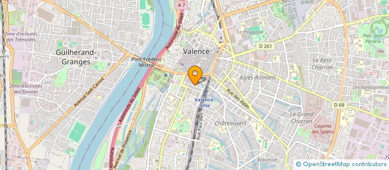 localisation de l'entreprise MUTUELLE FONCTION TERRITORIAUX DROME à VALENCE