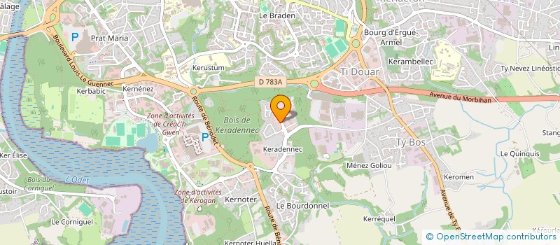 localisation de l'entreprise MUTUELLE FORCE OUEST à QUIMPER