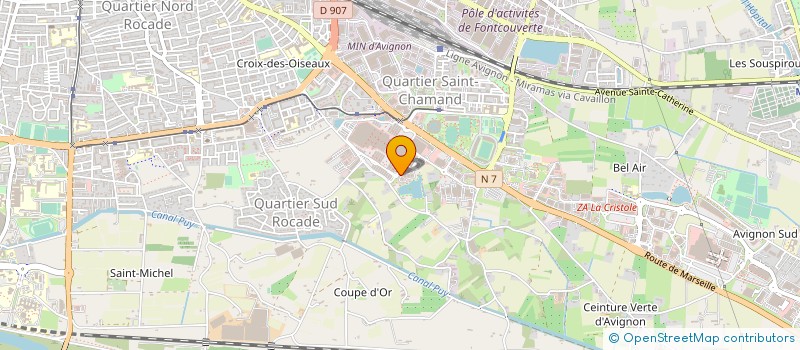 localisation de l'entreprise MUTUELLE GENERALE D'AVIGNON  AVIGNON