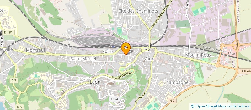 localisation de l'entreprise MUTUELLE GENERALE EQUIPEMENT TRANSPORTS à LAON