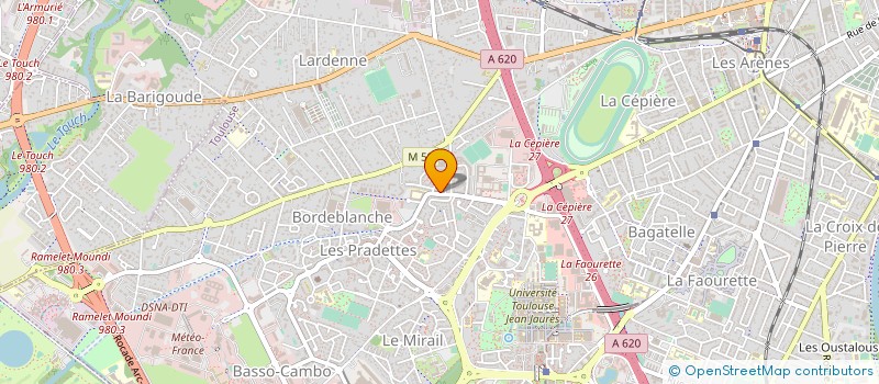 localisation de l'entreprise MUTUELLE GROUPE LA DEPECHE DU MIDI REALIS SOCIALES  TOULOUSE