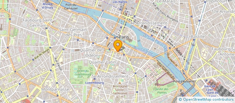localisation de l'entreprise MUTUELLE INTERPROFESSIONNELLE DES HALLES à PARIS