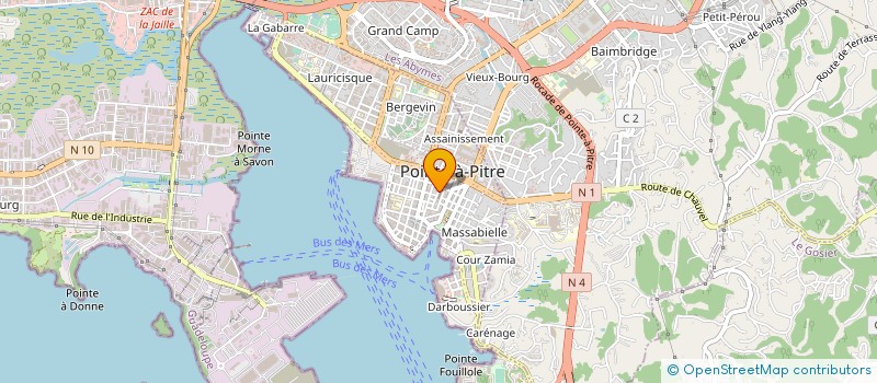 localisation de l'entreprise MUTUELLE LA FRATERNELLE à POINTE-A-PITRE