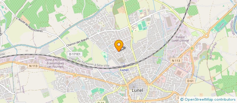 localisation de l'entreprise MUTUELLE LA FRATERNELLE  LUNEL