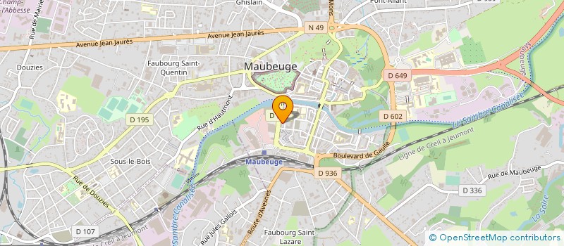 localisation de l'entreprise MUTUELLE LE LIBRE CHOIX à MAUBEUGE