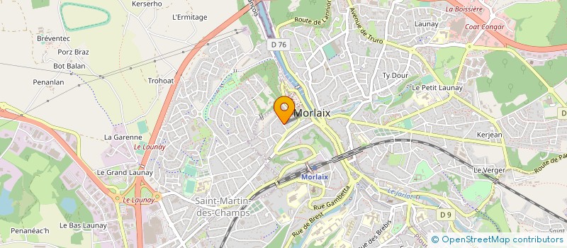 localisation de l'entreprise MUTUELLE LE TELEGRAMME à MORLAIX