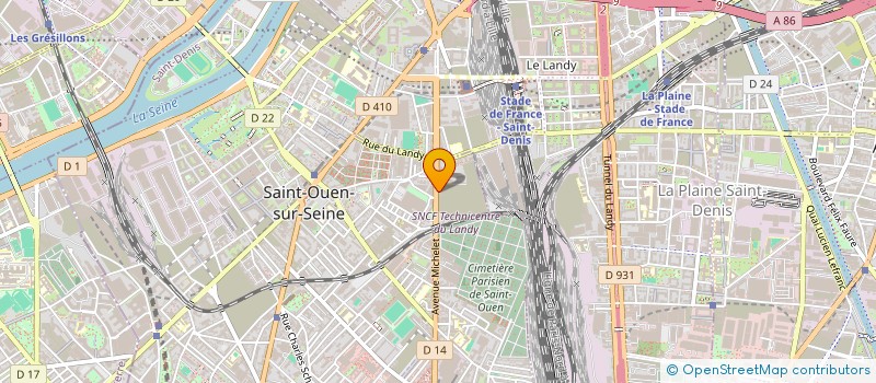 localisation de l'entreprise MUTUELLE MARTINI à SAINT-OUEN-SUR-SEINE