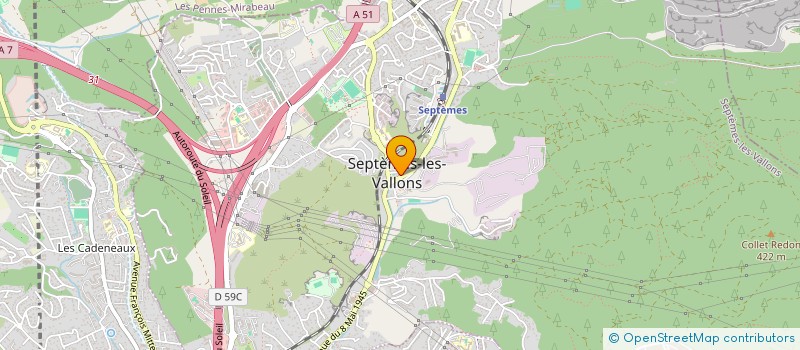 localisation de l'entreprise MUTUELLE NOTRE DAME DU BON SECOURS à SEPTEMES-LES-VALLONS