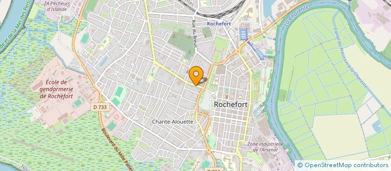 localisation de l'entreprise MUTUELLE OEUVRES SOC MUT ROCHEFORTAISES à ROCHEFORT