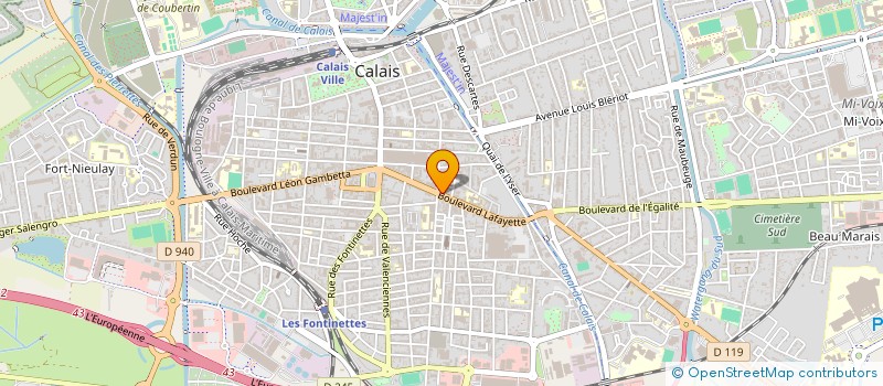 localisation de l'entreprise MUTUELLE OPALE  CALAIS