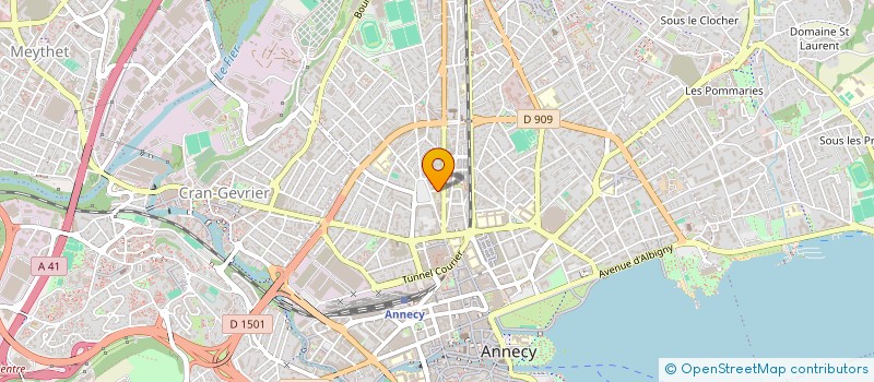 localisation de l'entreprise MUTUELLE ORGANISMES SOCIAUX à ANNECY