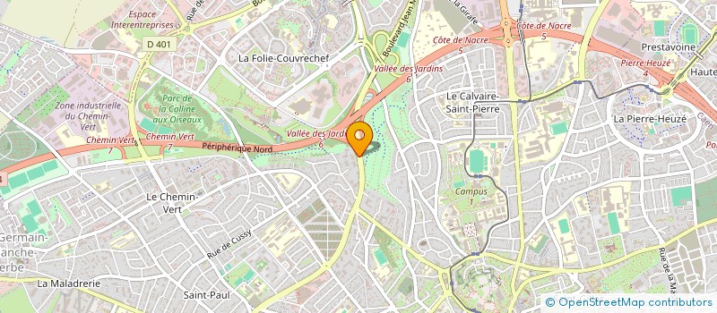 localisation de l'entreprise MUTUELLE PERSONNEL CPAM DU CALVADOS à CAEN
