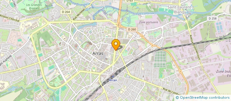 localisation de l'entreprise MUTUELLE PERSONNEL PAS DE CALAIS HABITAT à ARRAS