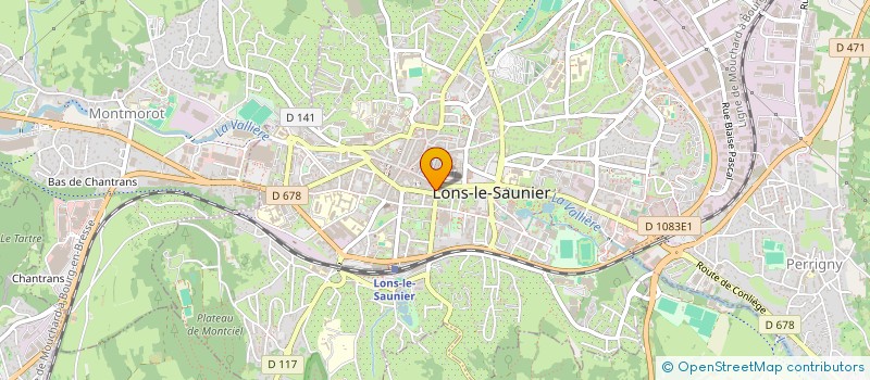 localisation de l'entreprise MUTUELLE PERSONNELS GARAGES TRANSPORTS à LONS-LE-SAUNIER
