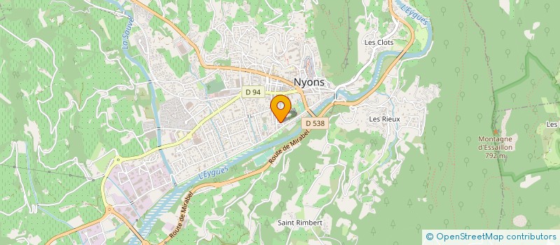 localisation de l'entreprise MUTUELLE PETITE ENFANCE DES BARONNIES à NYONS