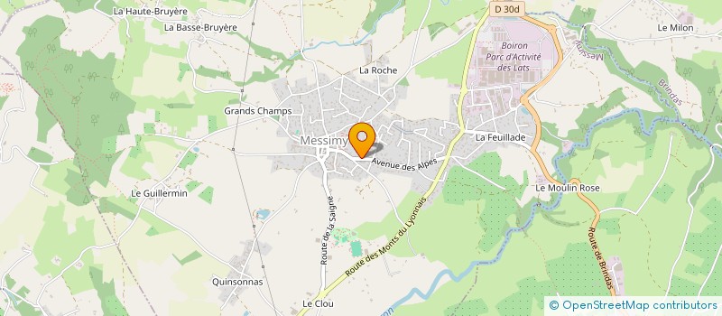 localisation de l'entreprise MUTUELLE PETITE ENFANCE VALLONS LYONNAIS à MESSIMY