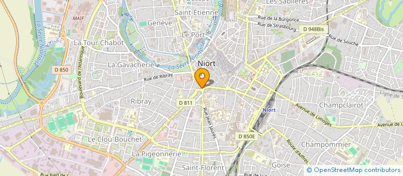 localisation de l'entreprise MUTUELLE RETR INSTITS FONCT DEUX SEVRES à NIORT