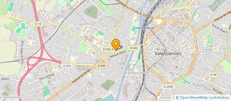 localisation de l'entreprise MUTUELLE RETRAITE ANCIENS COMBATTANTS à VALENCIENNES