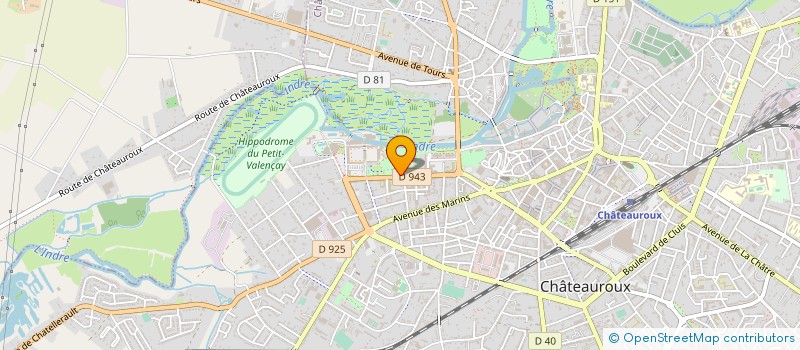 localisation de l'entreprise MUTUELLE RETRAITE DES A.C.V.G. à CHATEAUROUX