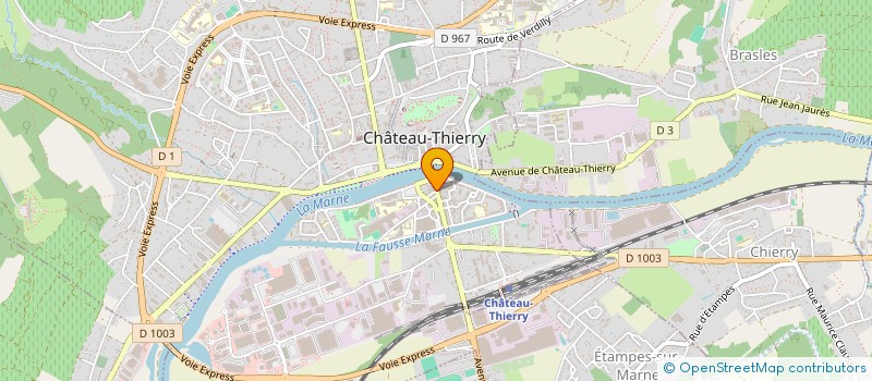 localisation de l'entreprise MUTUELLE RETRAITES COMBATTANTS AISNE OIS  CHATEAU-THIERRY