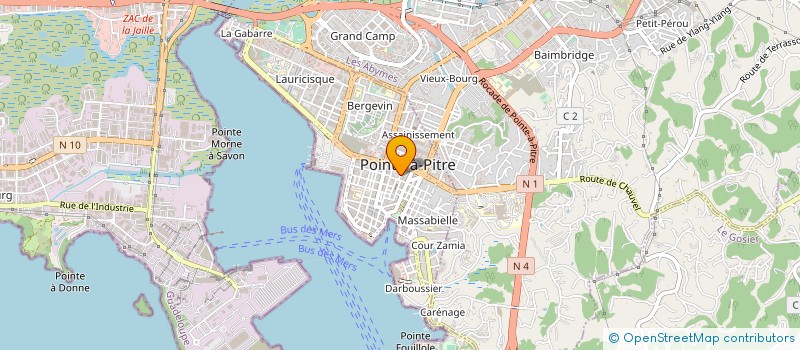 localisation de l'entreprise MUTUELLE SAINTE THERESE ENFANT JESUS à POINTE A PITRE