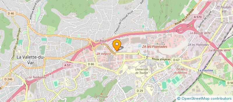 localisation de l'entreprise MUTUELLE SANTE  LA VALETTE-DU-VAR