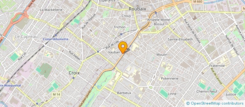 localisation de l'entreprise MUTUELLE SANTE  ROUBAIX