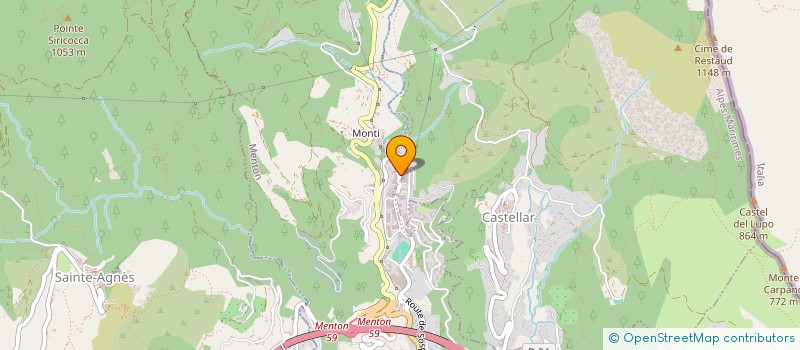 localisation de l'entreprise MUTUELLE SAPEURS POMPIERS MENTON à CASTELLAR